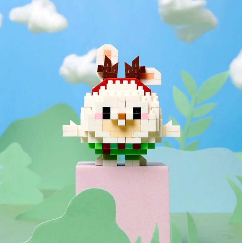 Costruzione di mattoncini da circa 200 pezzi a forma di 8 animali assortiti, una divertente idea regalo per adulti o bambini